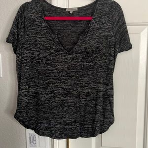 Charlotte Russe charcoal grey top